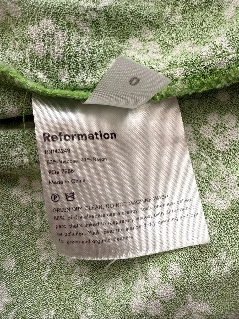 Reformation Crimini Midi Slip Dress Size 0 in Elle Light Green Sundress Casual